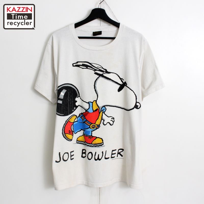 90s USA製 vintage Changes スヌーピー SNOOPY JOE BOWLER 半袖Ｔシャツ メンズ 表記Lサイズ - KAZZIN  Time recycler 広島にある古着屋オンラインショップ カジン タイム リサイクラー