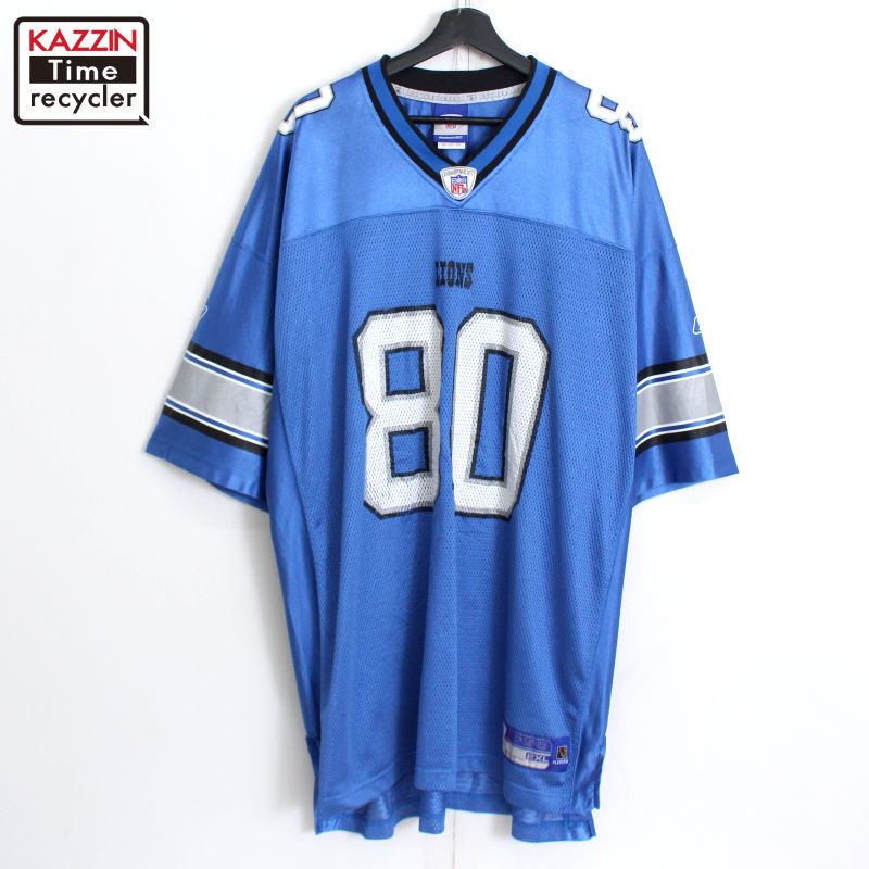 90s NFL リーボック Reebok デトロイト・ライオンズ ゲームジャージ ユニフォーム 古着 ★ メンズ M~Lサイズ相当 - KAZZIN  Time recycler 広島にある古着屋オンラインショップ カジン タイム リサイクラー