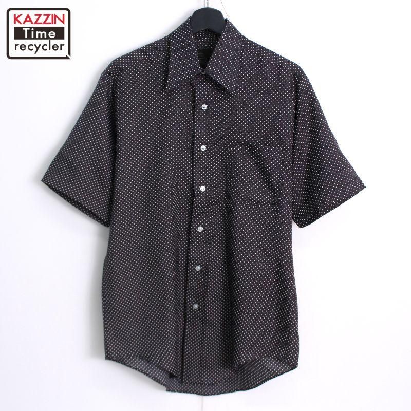 70s vanheusen vintage シャツ ポリシャツ 総柄　ドット柄 70s vintage ヴァン ヒューセン VAN HEUSEN ドット柄
