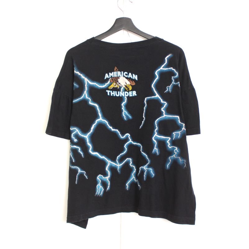 90s vintage アメリカンサンダー AMERICAN THUNDER タイガー サンダー 半袖Ｔシャツ メンズ XLサイズ相当 -  KAZZIN Time recycler 広島にある古着屋オンラインショップ カジン タイム リサイクラー