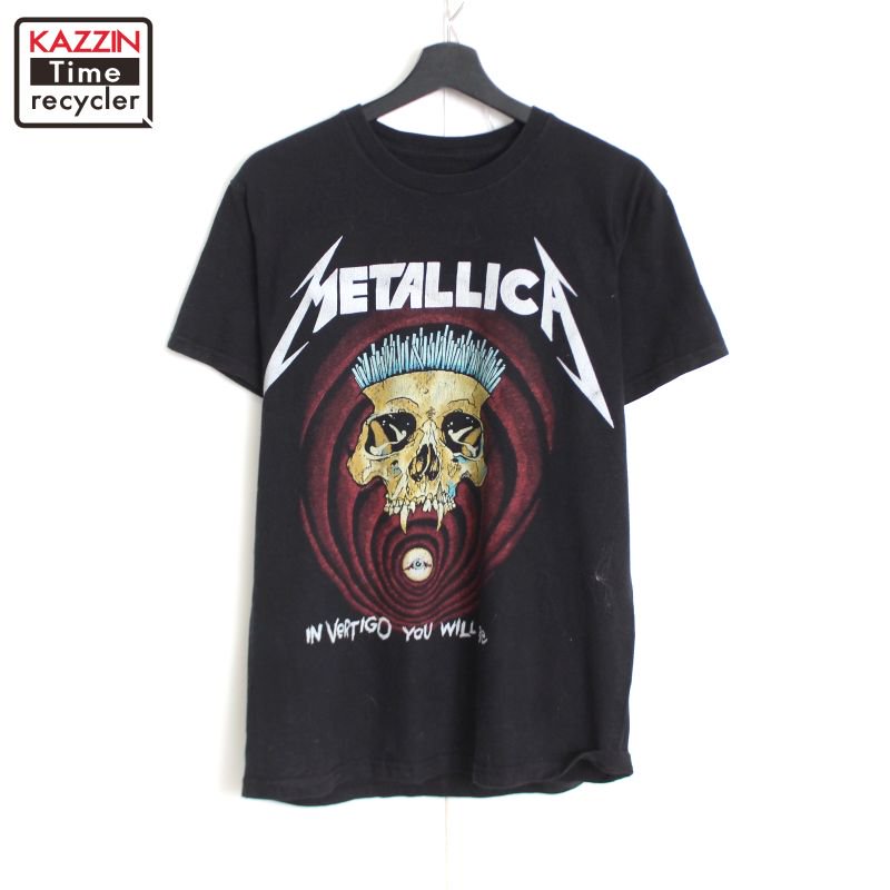 00s メタリカ Metallica パスヘッド PUSHEAD バンドＴシャツ メンズ 表記Sサイズ - KAZZIN Time recycler  広島にある古着屋オンラインショップ カジン タイム リサイクラー