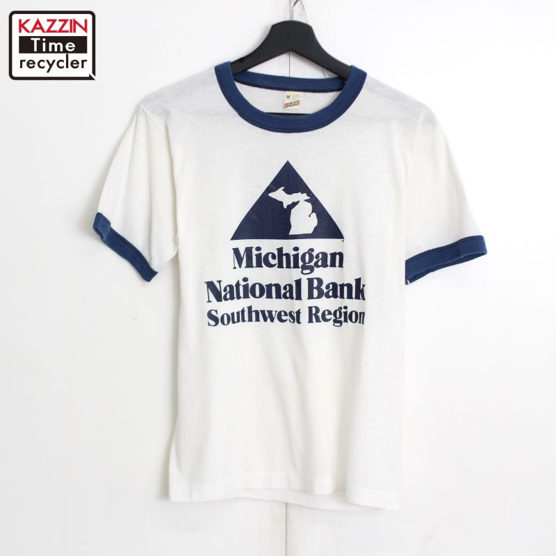 80s USA vintage SCREEN STARS Michigan National Bank ץ 󥬡ԥ  ɽM