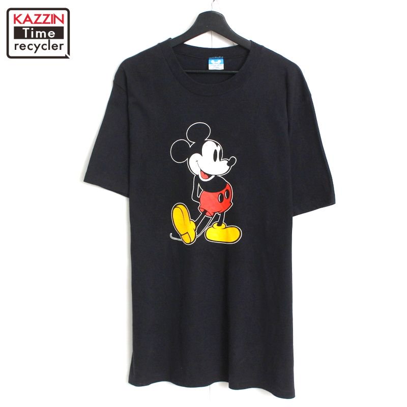 80s USA vintage ߥåޥ Mickey Mouse Ⱦµԥ  ɽXL