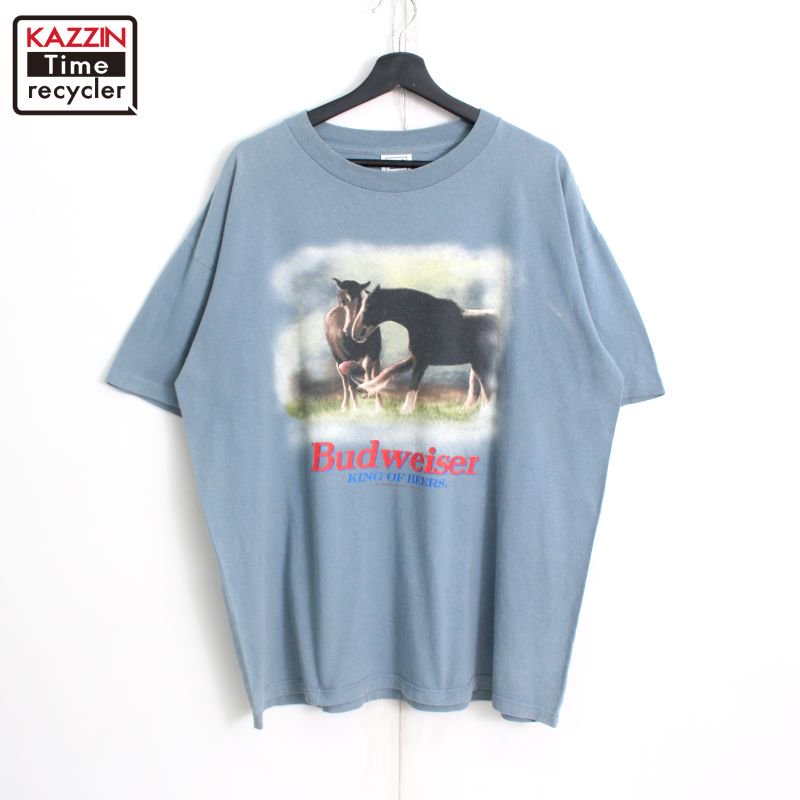 90s USA vintage WILDOTAS Budweiser ˥ޥ Ⱦµԥ  ɽXL