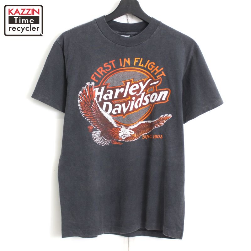 80s USA vintage HARLEY DAVIDSON Hanes  ץ Ⱦµԥ  ɽM