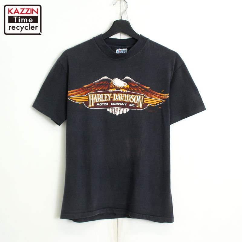 80s USA vintage HARLEY DAVIDSON Hanes  ץ Ⱦµԥ  ɽM