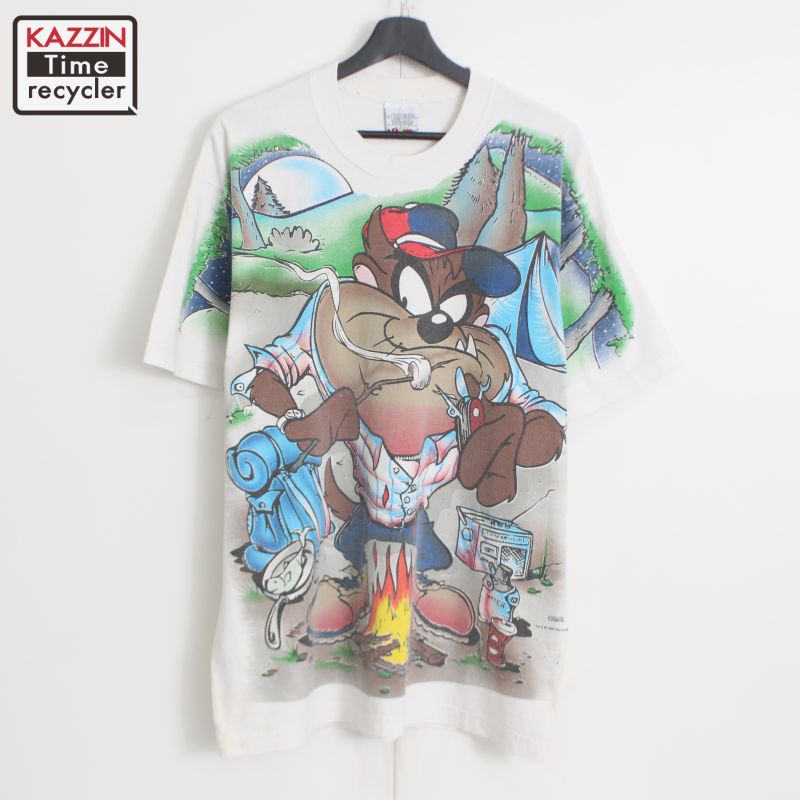 90s USA vintage ޥ˥󡦥ǥӥ Tasmanian Devil Ƚץ Ⱦµԥ  ɽL