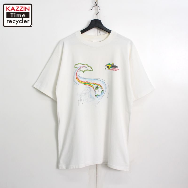 90s vintage HEFTY ˥ JAMAICA BOBSLEIGH ޥܥ֥졼 Ⱦµԥ  ɽXL