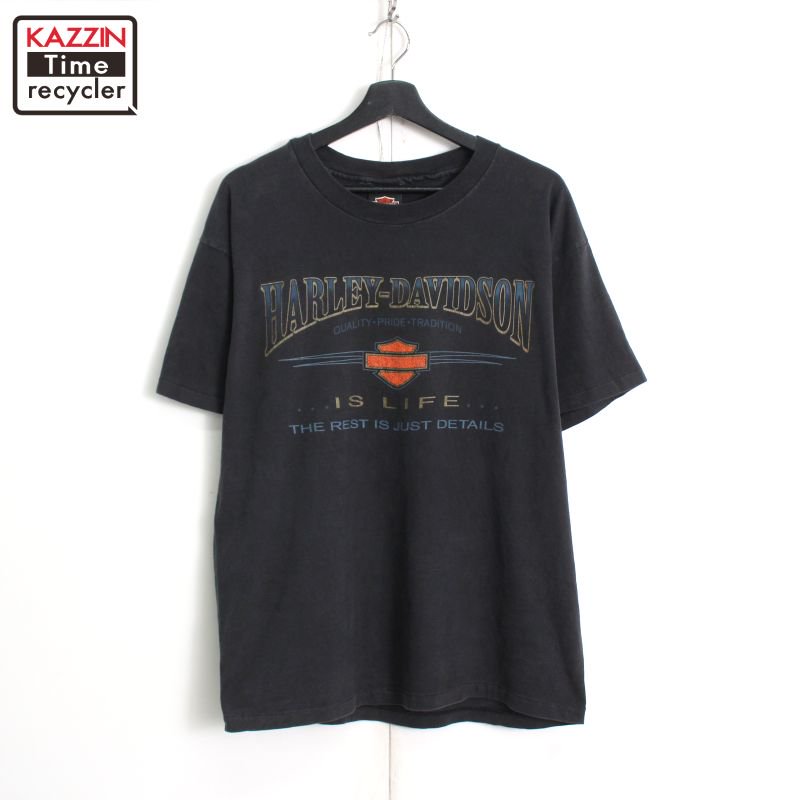 90s USA vintage HARLEY DAVIDSON Hanes Ⱦµԥ  ɽL