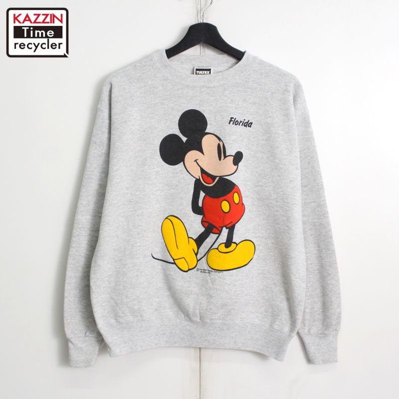 80s vintage  ߥåޥ Mickey Mouse TULTEX å ȥ졼ʡ  ɽM