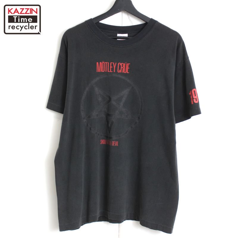 80s vintage T-AMERICA モトリークルー Motley Crue SHOUT AT THE DEVIL バンドＴシャツ メンズ  表記Lサイズ - KAZZIN Time recycler 広島にある古着屋オンラインショップ カジン タイム リサイクラー