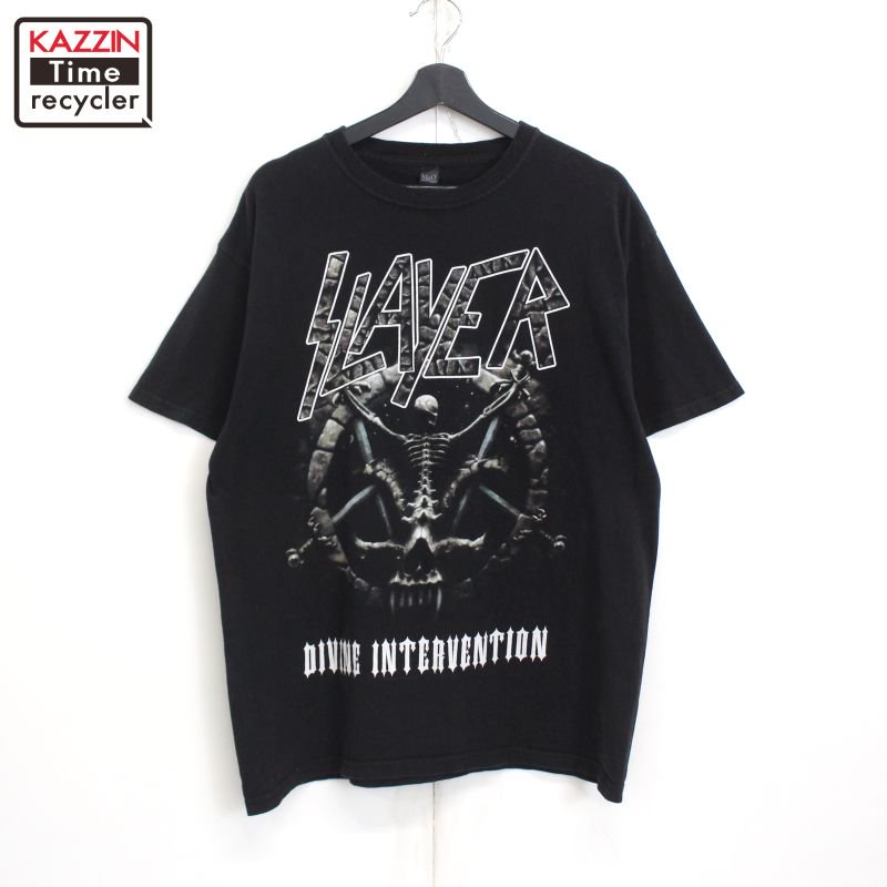 00s M&O スレイヤー SLAYER ロックT バンド バンドＴシャツ メンズ 表記Lサイズ - KAZZIN Time recycler  広島にある古着屋オンラインショップ カジン タイム リサイクラー