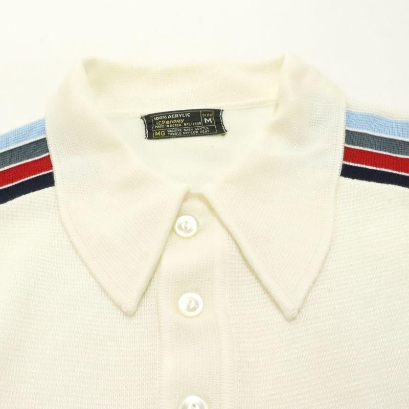 70s JCPenney ニット ポロシャツ ビンテージ JCペニー ビンテージ 70s~ JC Penney ビンテージ 半袖 サマー ニット ポロ シャツ US