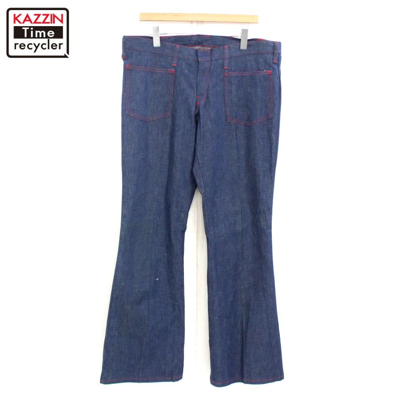 DEADSTOCK 70s vintage Caper Flares ե쥢ǥǥ˥ѥ  XL~ ӥå С