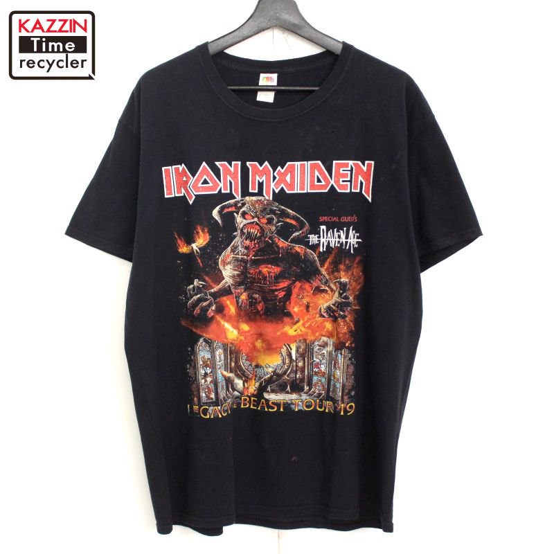 00s アイアンメイデン IRON MAIDEN Fruit of the Loom ロック バンドＴシャツ メンズ 表記Lサイズ - KAZZIN  Time recycler 広島にある古着屋オンラインショップ カジン タイム リサイクラー