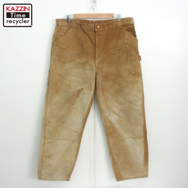 70s USA製 vintage Carhartt ダブルニー ダック ペインターパンツ メンズ 表記42×30サイズ - KAZZIN Time  recycler 広島にある古着屋オンラインショップ カジン タイム リサイクラー