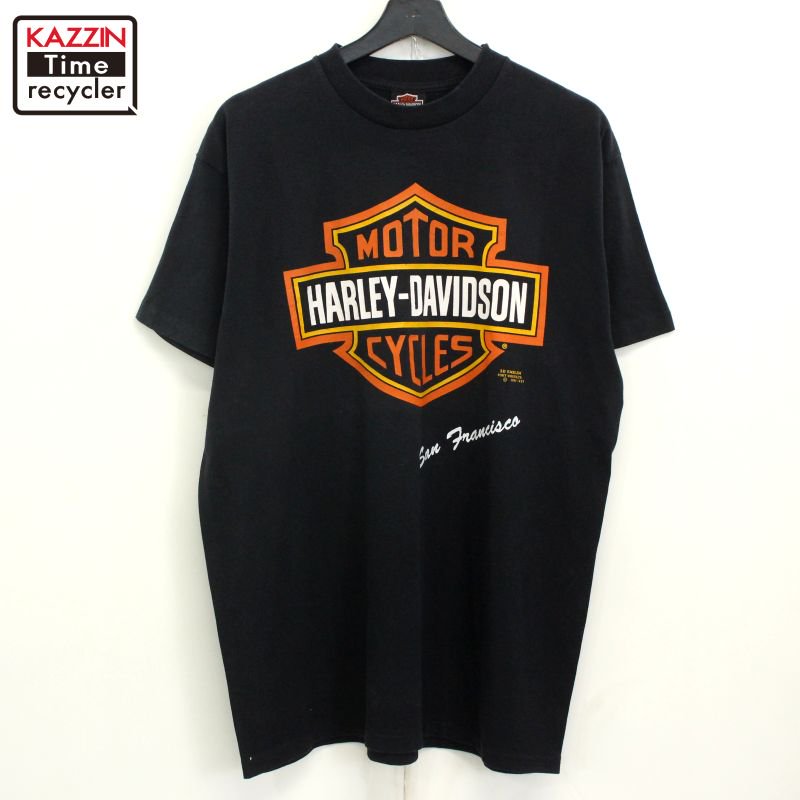 90s USA vintage HARLEY DAVIDSON 3D֥ ե󥷥 ץ Ⱦµԥ  ɽXL