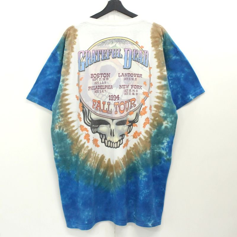 00s グレイトフルデッド Grateful Dead タイダイ柄 スカル ツアーT バンドＴシャツ メンズ XLサイズ相当 ビッグサイズ  オーバーサイズ - KAZZIN Time recycler 広島にある古着屋オンラインショップ カジン タイム リサイクラー