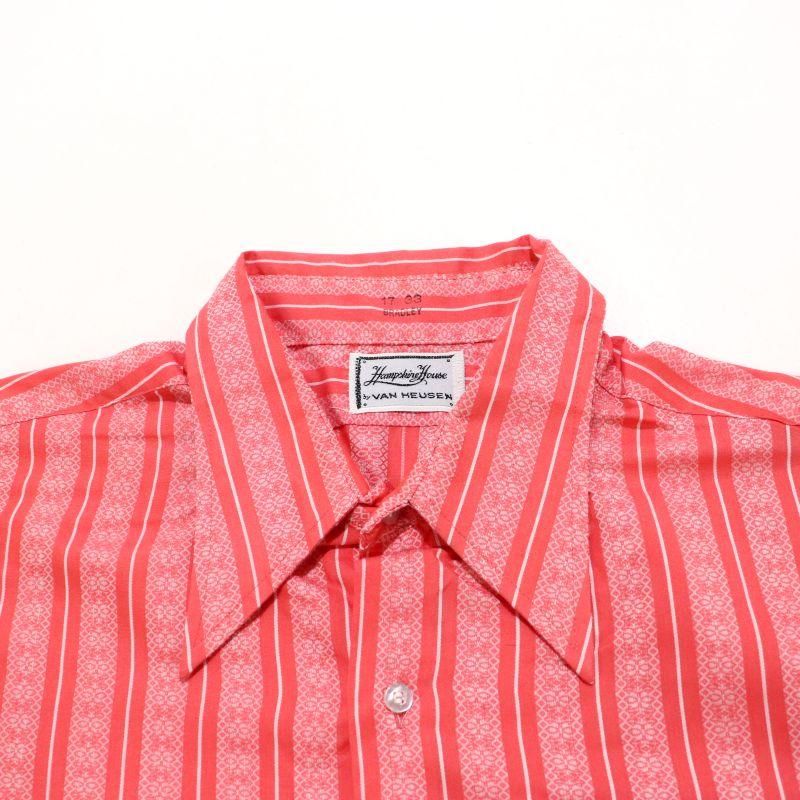 70s VAN HEUSEN チェック シャツ 長袖 総柄 マルチカラー M 70s VAN HEUSEN チェック シャツ 長袖 総柄 マルチカラー M