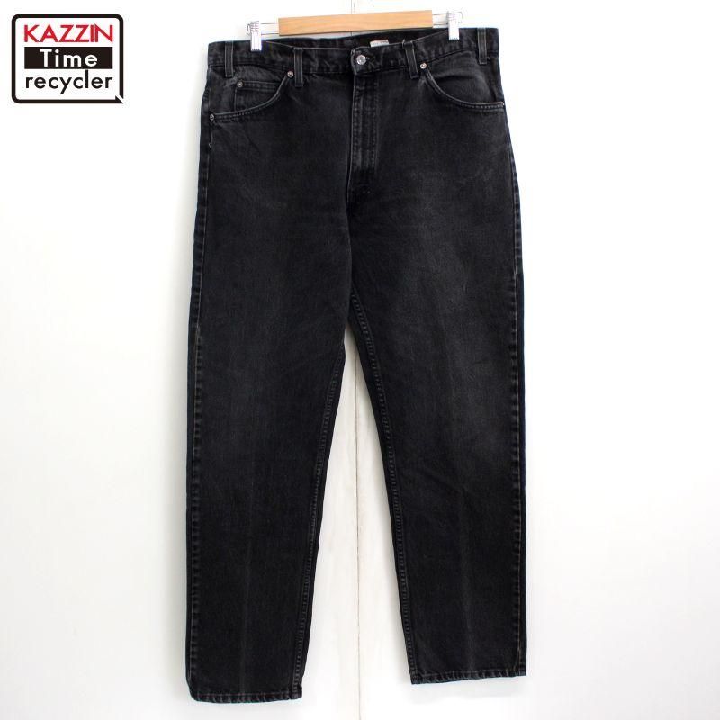 90s Levi's 505e 黒デニム プエルトリコ製 実寸W85 90s vintage Levi's 505 ブラックデニムパンツ プエルトリコ製