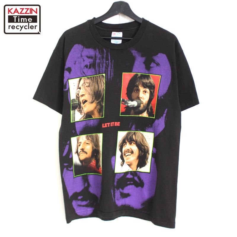 90s USA vintage ӡȥ륺 The Beatles Hanes LET IT BE Хɣԥ  ɽXL