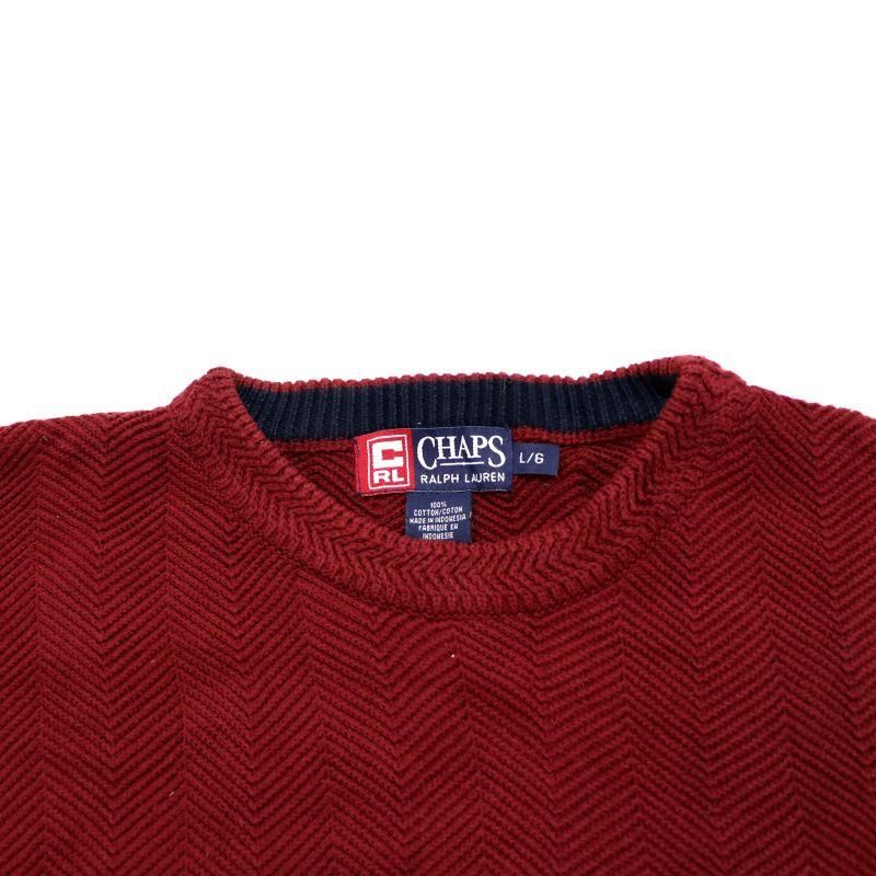 90s vintage CHAPS RALPH LAUREN コットン ニットセーター
