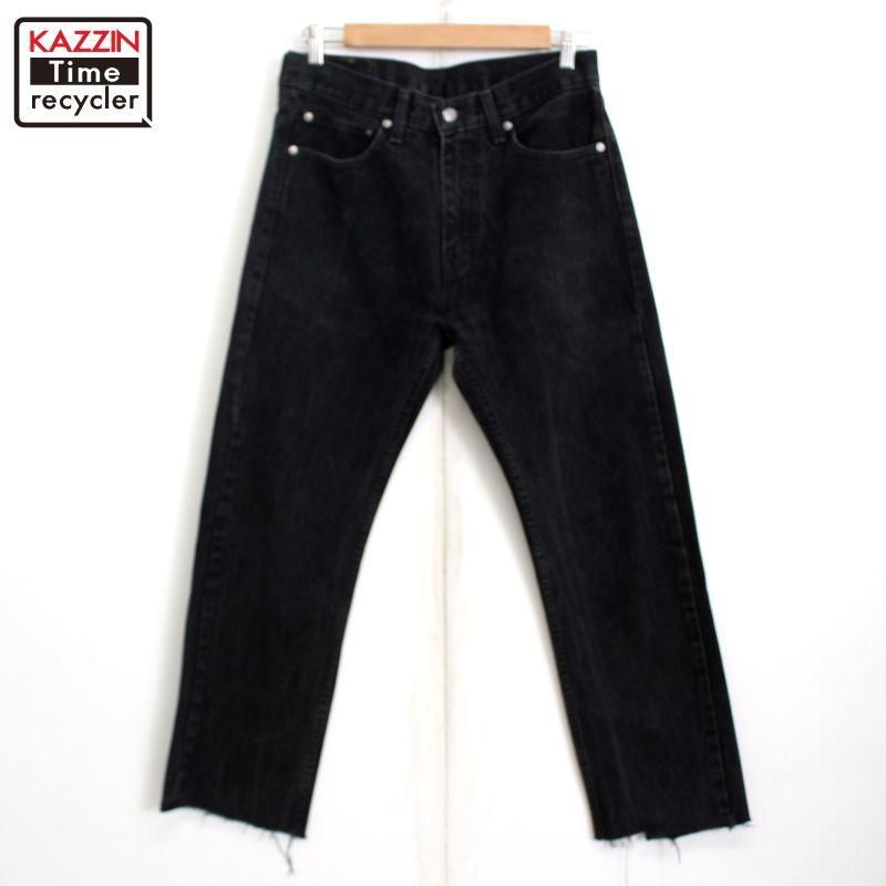 リーバイス Levi’s 501 USA製 先染めブラックデニム カットオフ 80s USA製 Levi'sリーバイス 501 先染め ブラック デニムパンツ