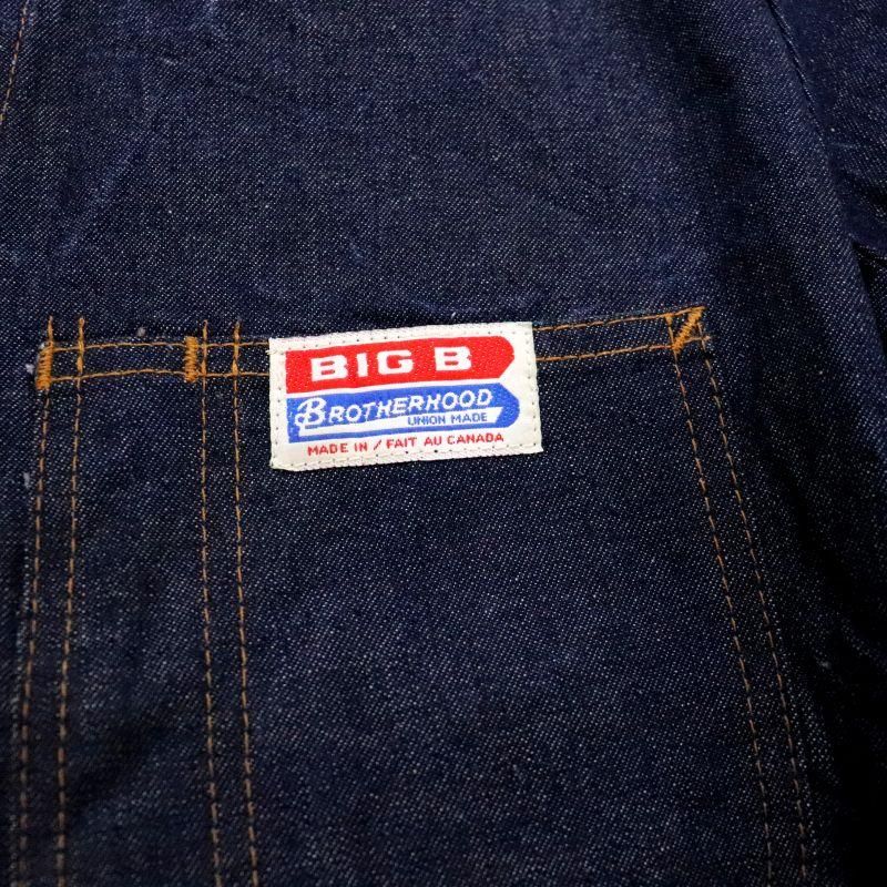 70s vintage BIG B BROTHERHOOD ワーク インディゴ デニムカバーオール