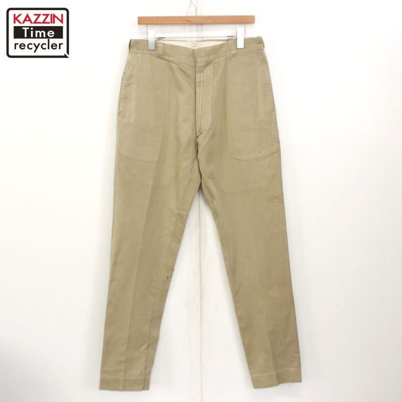 60s USA製 vintage U.S.ARMY チノ ミリタリーパンツ メンズ L