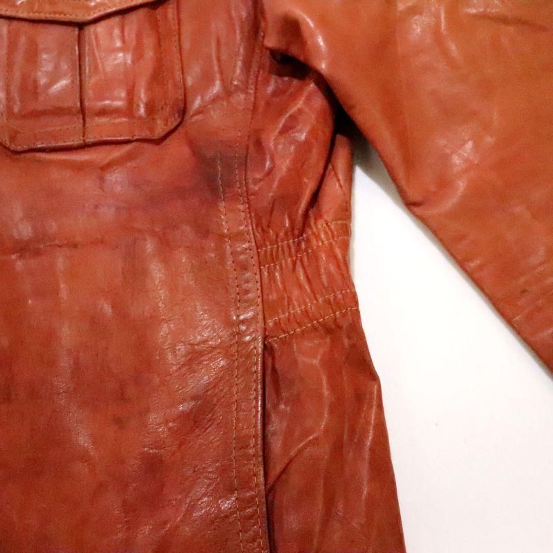 70s vintage クラフトレザー レザージャケット メンズ Sサイズ