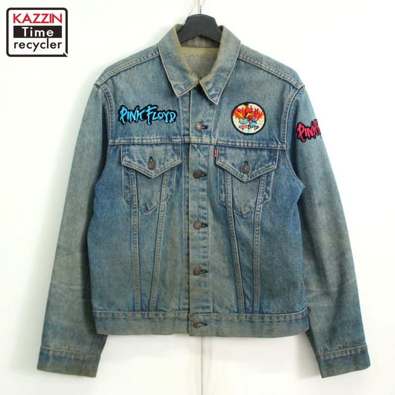 70s vintage Levi's ԥ󥯥ե Pink Floyd 70505 ǥ˥ॸ㥱å  M