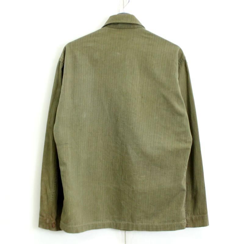 く*ん様 40s m-43 40s USA製 vintage M-43 ヘリンボーン ミリタリーシャツ メンズ