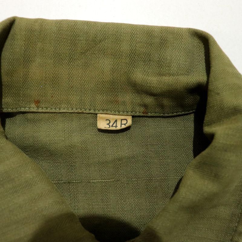 く*ん様 40s m-43 40s USA製 vintage M-43 ヘリンボーン ミリタリーシャツ メンズ