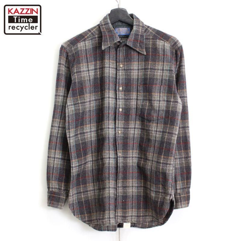 T*様 ペンドルトン ボードシャツ ビンテージ M 60s チェック 長袖 60s PENDLETON Wool Board Shirt 青緑 M ペンドルトン 長袖 ボード