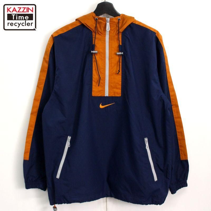 90s vintage NIKE アノラックパーカー ナイロンジャケット メンズ Lサイズ相当 - KAZZIN Time recycler  広島にある古着屋オンラインショップ カジン タイム リサイクラー