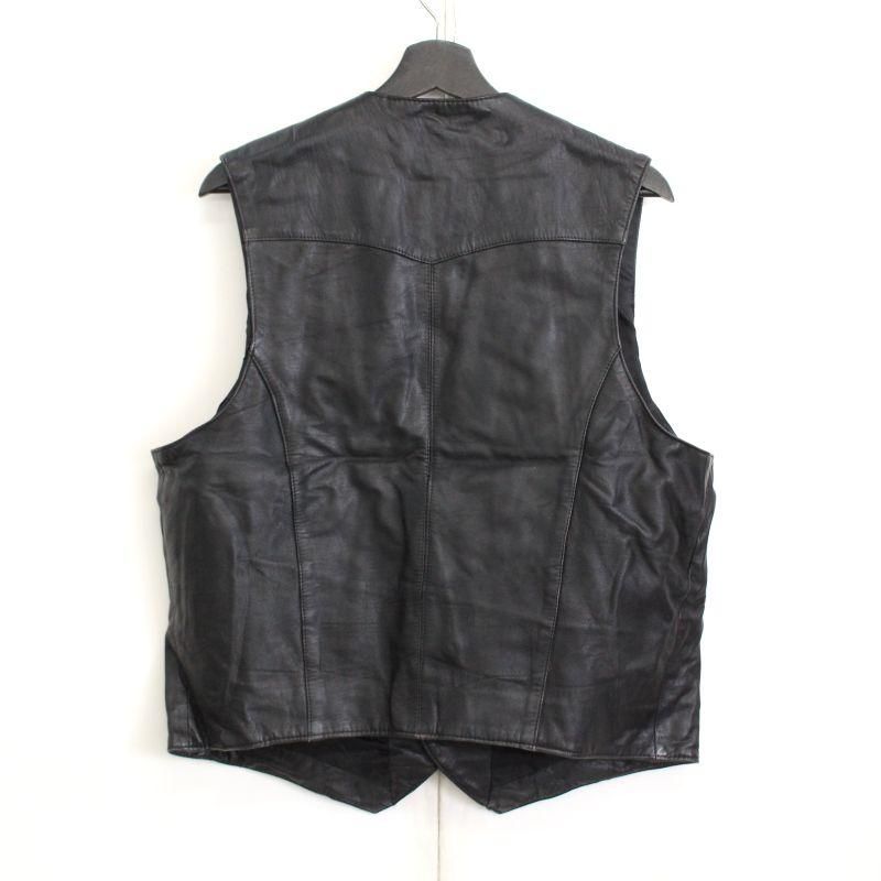 HARLEY-DAVIDSON メンズ レザー ベスト L相当 Harley Davidson ベスト ジレ 120周年記念レザーベスト メンズ