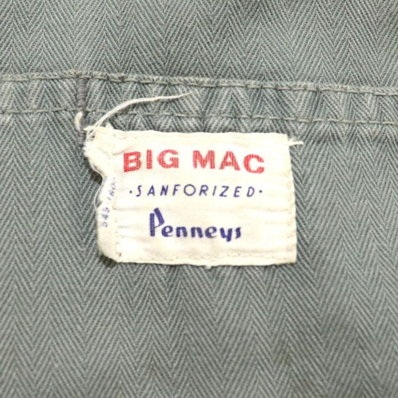 60s USA製 vintage BIGMAC ヘリンボーン つなぎ メンズ Lサイズ