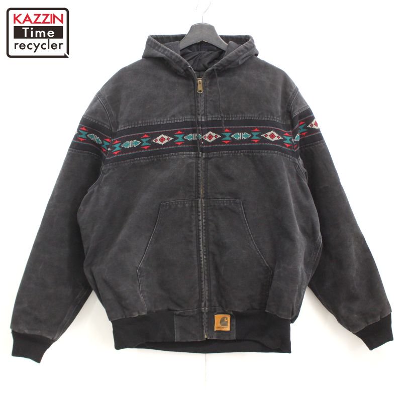 90s vintage Carhartt ͥƥ BLK ΢ϥƥ å 㥱å  ɽXL