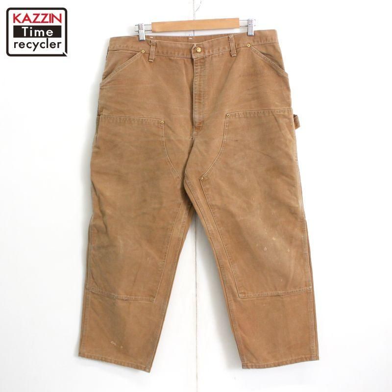 80s USA vintage Carhartt 100ǯ ֥ˡ å ڥ󥿡ѥ  XL~ ӥå С