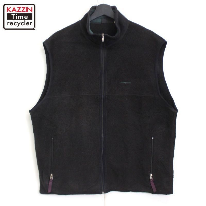 希少　パタゴニア　ウインターベスト　99年製　ブラック USED 99年FW製 パタゴニア ウィンターベスト 黒! S jaa107