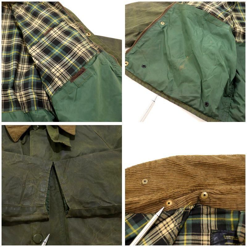 70s イギリス製 vintage Barbour 1ワラント Spey スペイ