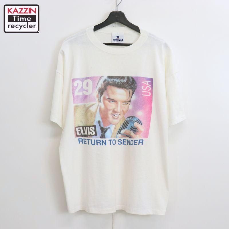 90s USA製 POSTMARK エルビスプレスリー Ｔシャツ XL相当 90s USA製 POSTMARK エルビスプレスリー Tシャツ XL相当 - メルカリ