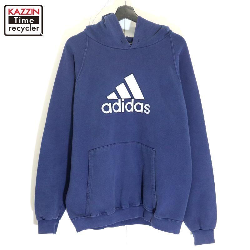 90s USA製 adidas トレフォイル ロゴ スウェット パーカー L 90s USA製 vintage adidas トレフォイルロゴ スウェット パーカー