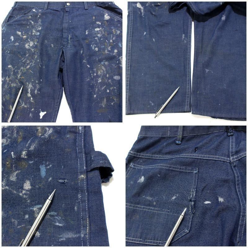 パンツ 70s Sears Painter Pants \"Paint Splatter\" 70s SEARS WHITE PAINTER Pants