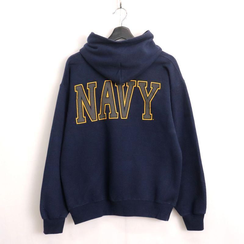 00s USA製 U.S.NAVY スウェット パーカー メンズ 表記Mサイズ