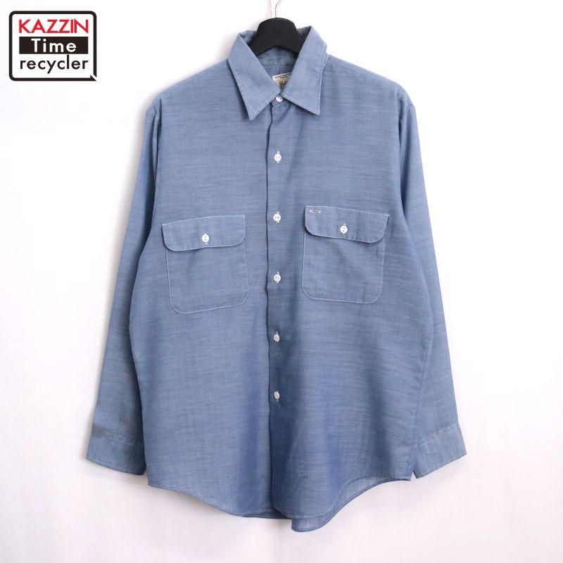 ✨70s✨ヴィンテージ★ビッグマック★シャンブレーシャツ★半袖シャツ★激レア 70's BIGMAC Chambray S/S Shirt 古着 us古着 ビッグマック