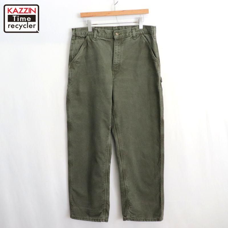 00s Carhartt ダック 裏地ネル ペインターパンツ メンズ Lサイズ