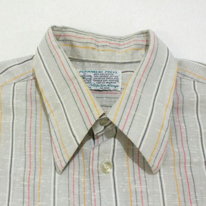 70’s USA K’mart オープンカラーストライプシャツ 70's USA K'mart オープンカラーストライプシャツ