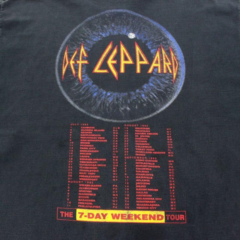 90s USA製 vintage デフレパード Def Leppard GIANT バンドT