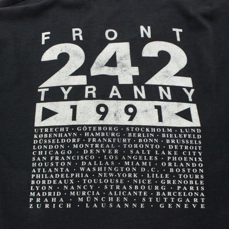 90s Front242 シングルステッチ フロント242 ヴィンテージtシャツ 90s Front242 シングルステッチ フロント242 ヴィンテージtシャツ
